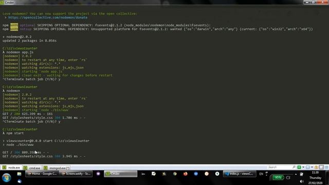 build site visits counter with node express server for beginners 3 create views .jade templating