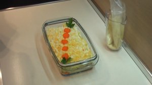 Слоеный овощной салат видео рецепт 