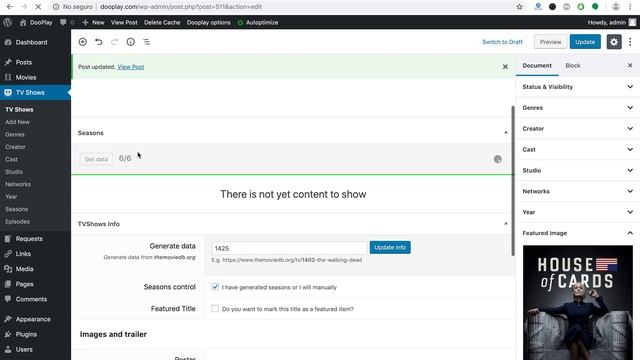 (coming soon) New Dbmovies in DooPlay 2.2.6 смотреть онлайн