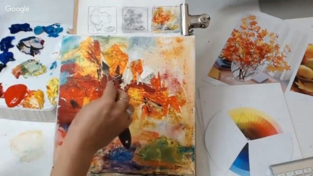 Урок рисования | Краски осени #урокирисования