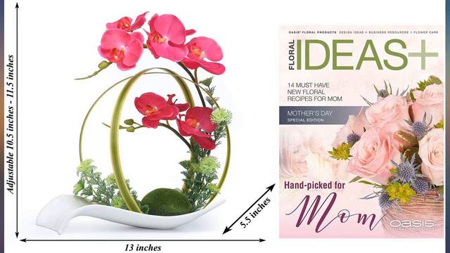 NNEE Artificial Phalaenopsis Orchid Arrangement with Decorative Flower Pot - Blue review смотреть онлайн