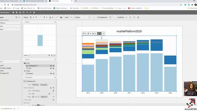 Create Ribbon Chart Using Charticulator inside Power BI