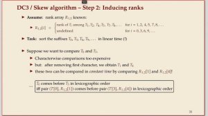 COMP526 Unit 6-6 2020-03-16 Text Indexing: Linear-time suffix sorting