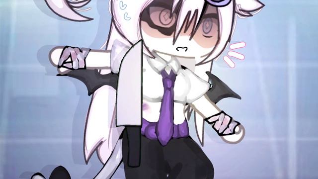 каждый день ножи летают 🥰 #гача #gacha смотреть онлайн