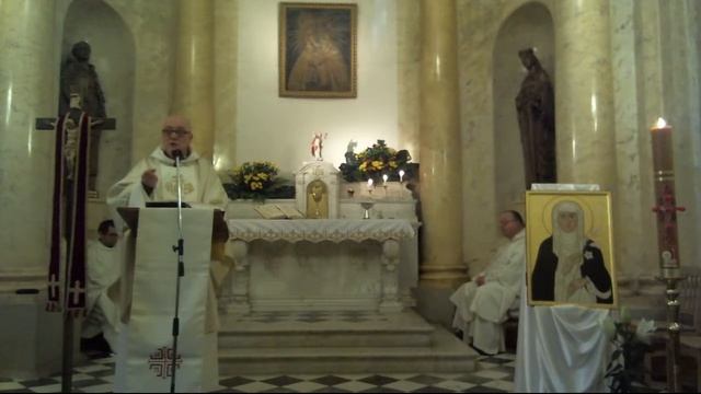 память св. Екатерины Сиенской, девы и учителя Церкви (29.04.2020) смотреть онлайн