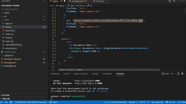 Render pdf, docx, xlsx, ppt etc. in react application