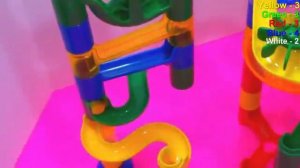 Learn Colors and Numbers with a Marble Run!