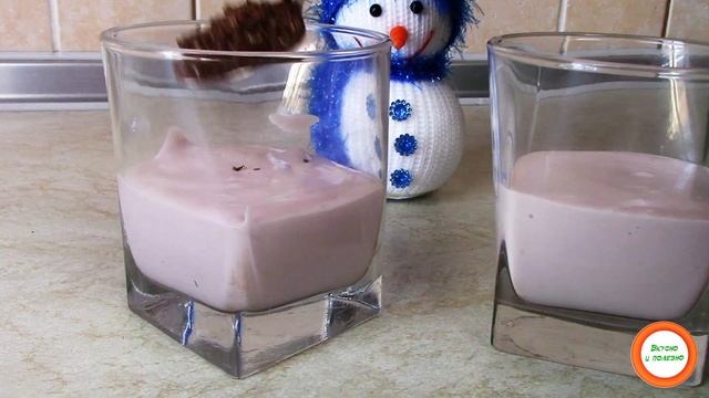 Легкий, нежный десерт в стакане, Новогодний праздничный рецепт смотреть онлайн