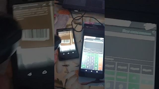 Bluetooth сканер Supoin I1-B подключенный к банковскому терминалу Tactilion