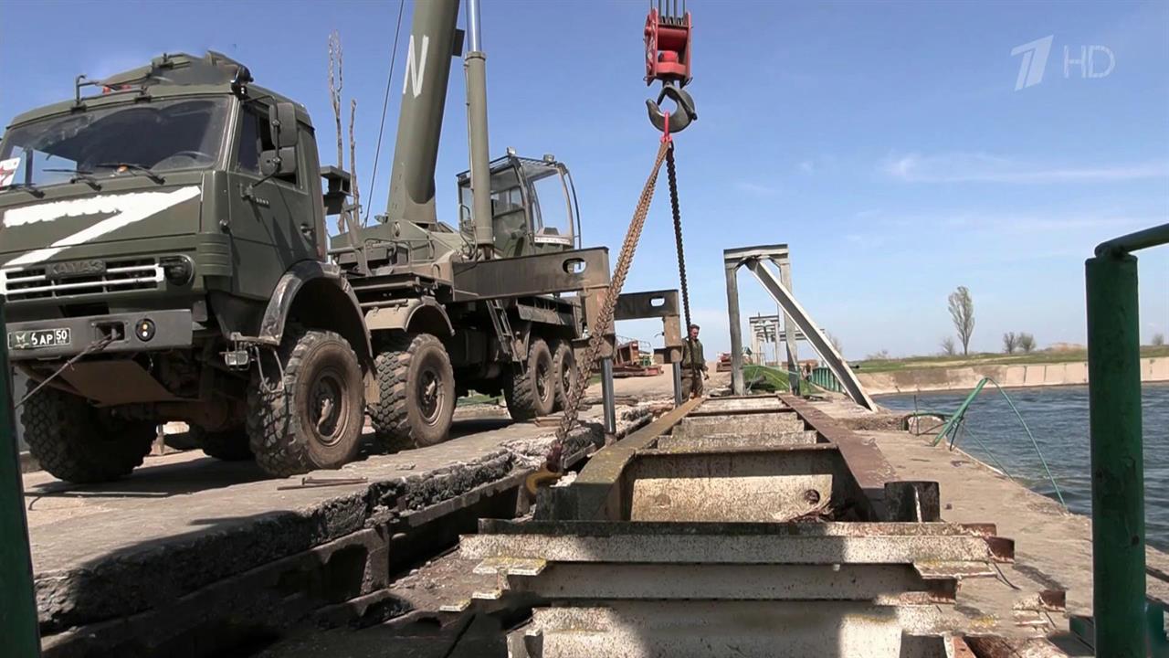 Российские военные инженеры восстанавливают инфраструктуру в Херсонской области