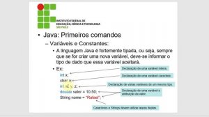 [Introdução ao Java] - (Aula 2) - Criando o primeiro projeto e executando os primeiros comandos