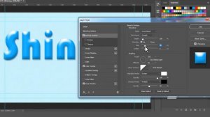 How to make SHINING Text Effect in Photoshop CC, CS6 | Photoshop 3D Text Effect