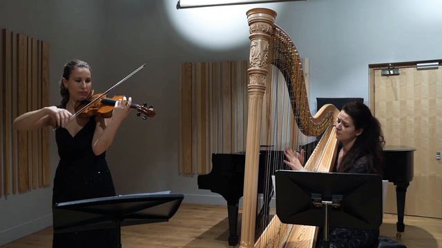 Caccini Ave Maria - Violin&Harp duo  ~ Boglarka Gyorgy and Rita Schindler