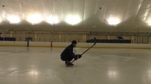 Упражнения на технику катания в хоккее. Пистолетик лицом вперёд Силовое катание Power Skating Hocke