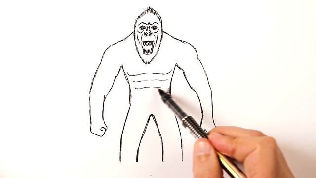 Как нарисовать Кинг Конг смотреть онлайн