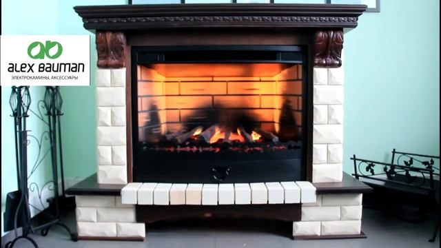 Большой очаг 3D Fog 34, камень, кантри электрокамин на пару, с эффектом живого огня, 3D огонь, ку смотреть онлайн