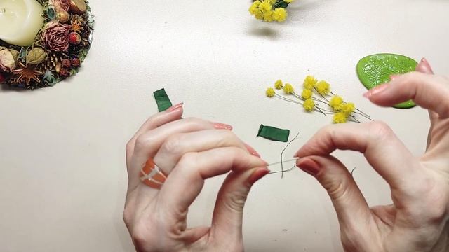Мимоза своими руками из фоамирана, легко. Цветы из фоамирана - красивый декор! mimosa from foamiran