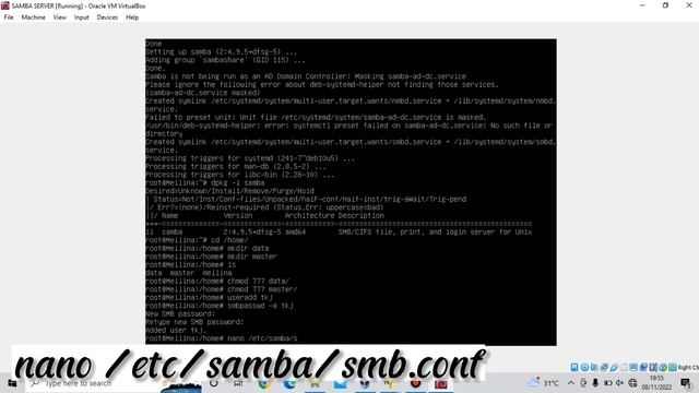 TUTORIAL!!! INSTALLASI SAMBA SERVER DI DEBIAN 10 смотреть онлайн