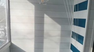 Обшивка лоджии вагонкой, покраска