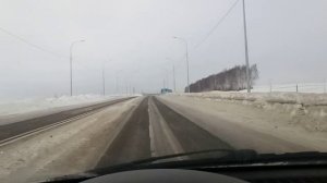 ТРАССА М-12))Уразовка-Сергач.Развязка Москва-Казань.21.02.24.Подписчик попросил.