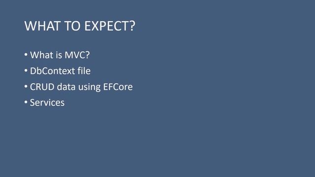 02. What to expect from this ASP.NET MVC course? | ASP.NET MVC