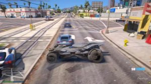 УШЕЛ ОТ ПОГОНИ НА БЭТМОБИЛЕ! ПОЛИЦЕЙСКИЕ ПОГОНИ В ГТА 5 ОНЛАЙН! ПОГОНИ GTA 5 ONLINE ВИДЕО ДОГОНЯЛКИ