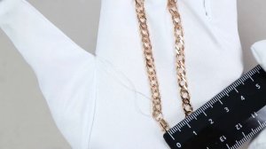 Золотая цепь плетение Двойной Ромб Красносельский ювелир РД-080-Ц