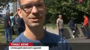 Сотрудники одной из компаний Дрездена обнаружили, что к ним в офис забрел лось