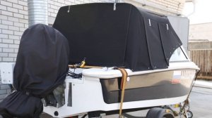 Комплект «Тент ходовой и дуги» на катер «BLUES»