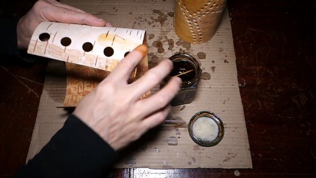 Лоскутный набор, продолжение. Береста, термо-смоляная технология.