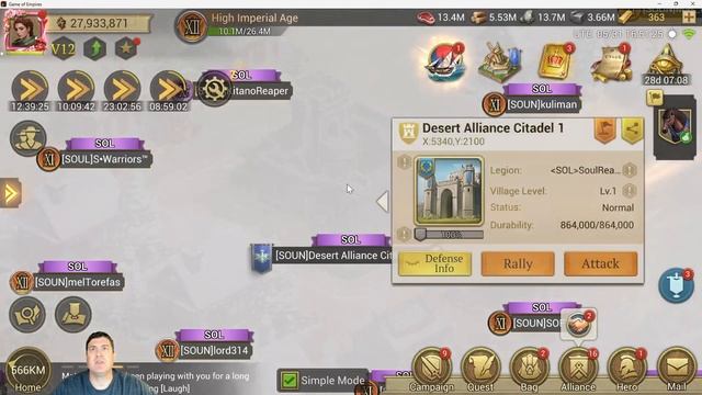 Game of Empires: Warring Realm - Dessert war walk through смотреть онлайн