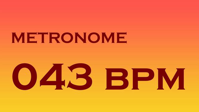 METRONOME 043 BPM 4K смотреть онлайн