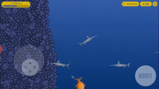 Игра Tasty Blue | Тести Блю прохождение на телефоне - рыбка съела всех в океане смотреть онлайн