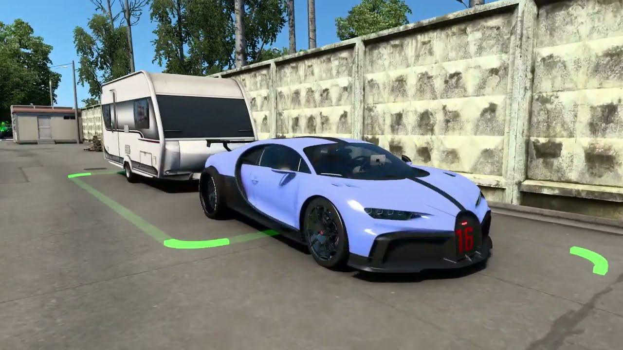 [ETS 2] Bugatti Chiron 2021_Soutern Region Map Cargo Delivery смотреть онлайн