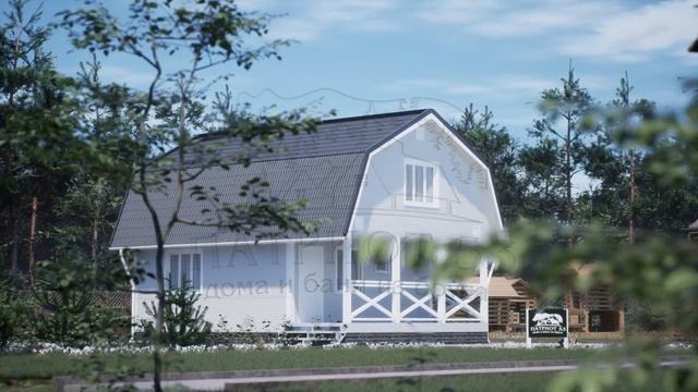 3D презентация проекта «Рублёв» | Дом из профилированного бруса | Строительная Компания «ПАТРИОТ 53 смотреть онлайн