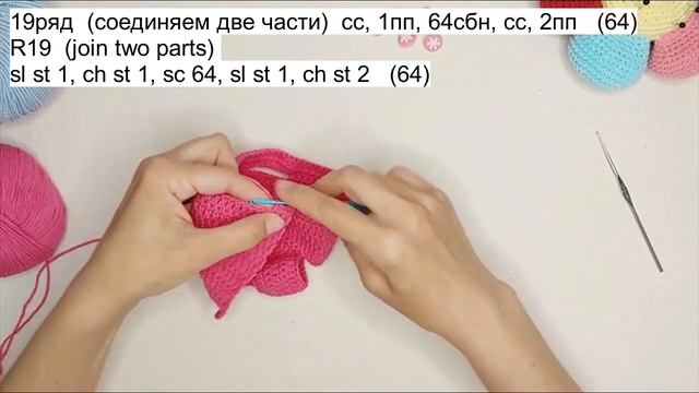 Комбинезон для зайки "Розовый нос" Jumpsuit for a bunny "Pink nose" Crochet pattern video смотреть онлайн