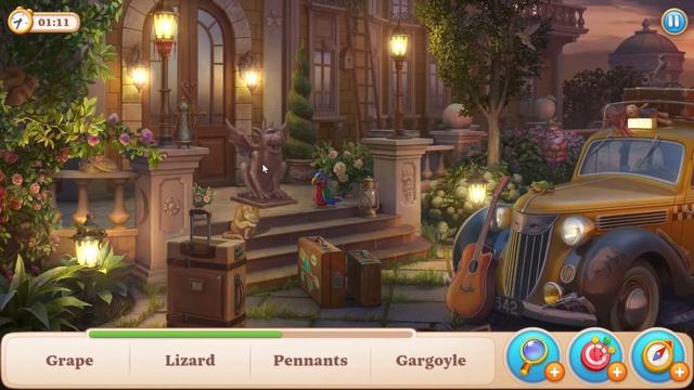 Manor Matters hidden objects #51 Main entrance - failed in Pennants and gloves | gargoyle, mailbox смотреть онлайн