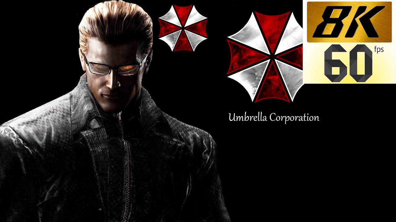Resident Evil 5 Albert Wesker - All Cinematics (Remastered 8K 60FPS)