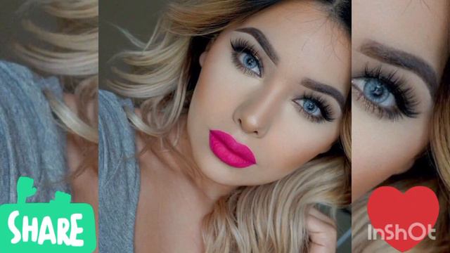 Light pink lipstick makeup tutorial / dark pink lips makeup tutorial смотреть онлайн