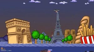 Worms Armageddon Mission #9 (Water Surprise) -- Completed in 1 minute, 56 seconds