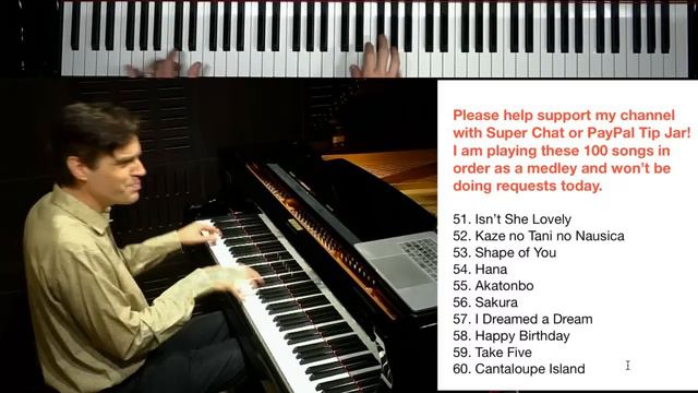 Jacob Koller Piano Marathon 100 Song Medley with No Break смотреть онлайн