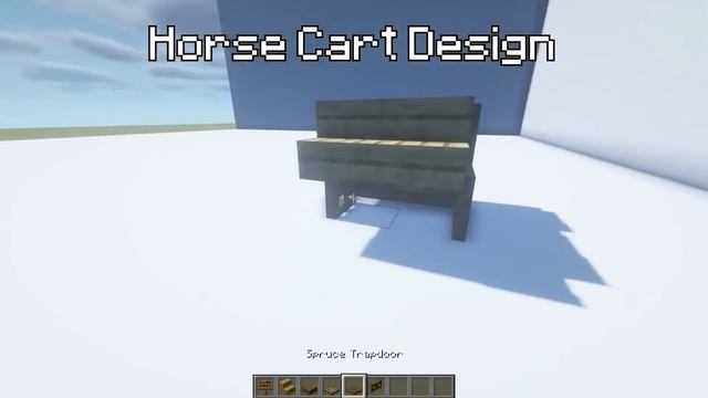Minecraft: Medieval Horse Cart Tutorial смотреть онлайн