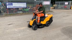 2023 STIGA COMBI 166 petrol hydrostatic ride on mower c/w collector