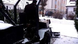 Мини трактор с гидро ходом + КПП механика.