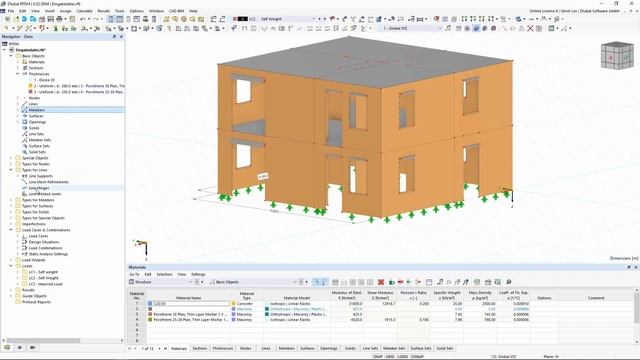 [EN] Расчет кладки методом конечных элементов в программе RFEM 6