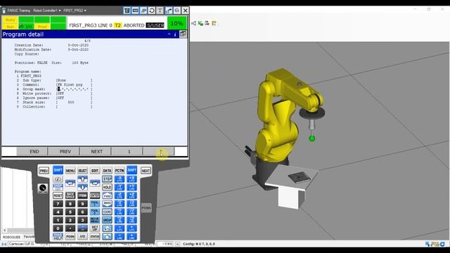 FANUC Programming Tutorial - Create Your First Program. How To Create A TP (teach Pendant) Program