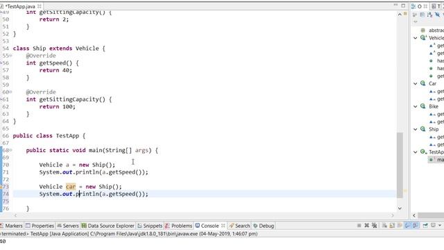 Java Tutorials: abstract classes | abstract Method | Implementation смотреть онлайн
