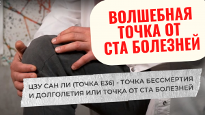 Волшебная точка бессмертия и долголетия. Точка от ста болезней.