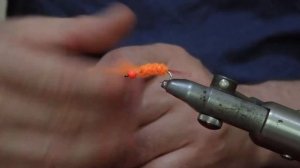 Грузовая Мушка Швабра Морковка  на ленка, хариуса, каменку форель, пеструшку из синели  89621222022