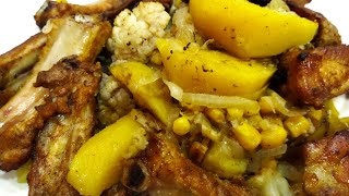 Рецепт запечённых рёбрышек с овощами! Секрет именно в этом маринаде! смотреть онлайн